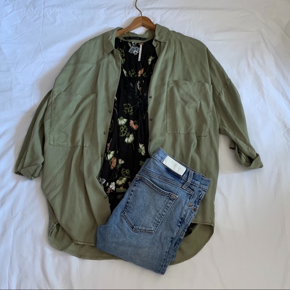 Free People Floral Tank